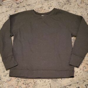 Champion Men's XL Heathered Grey Raglan Sleeve Fleece Lined Crewneck Sweatshirt